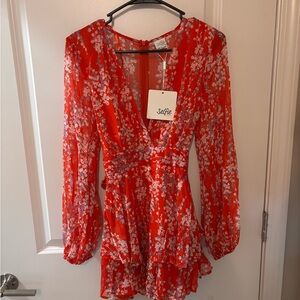 Spring/summer romper red